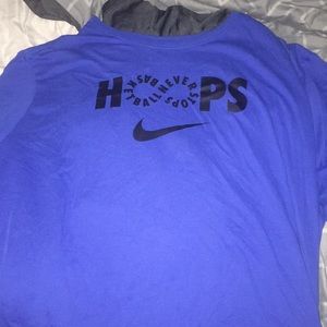 Nike BLUE shirt I know it looks purple it’s not.